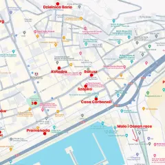 Alicante atrakcje: Winda na zamek, Targ, Katedra, Ratusz, Ulica grzybów, Promenada, Plac, Molo i Ocean race.
