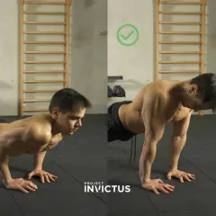 Esercizio push up braccia: a sinistra la posizione errata, a destra quella corretta per un allenamento efficace.