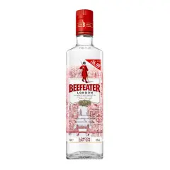 Butelka Beefeater London Dry Gin z ceną £16.99. Klasyczny gin, idealny na drinki.