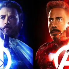 Avengers: Wojna bez granic obsada. Kapitan Ameryka, Bucky Barnes, Okoye, Nebula, Iron Man, Doktor Strange, Wong i Spider-Man gotowi do walki.