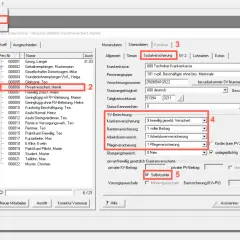Henrik ist ab wann freiwillig gesetzlich versichert? Die Software zeigt seine Sozialversicherungsdaten an.