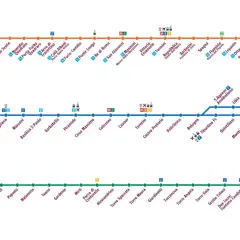 Mappe delle linee A, B e C del **subte Roma**. Un viaggio tra le fermate iconiche della capitale.
