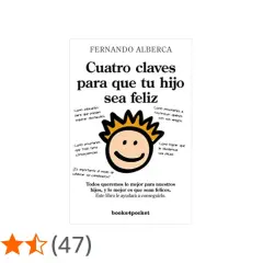 Libro "Cuatro claves para que tu hijo sea feliz" con consejos para criar niños felices, superar obstáculos y fomentar la obediencia.