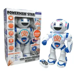 Interaktywny robot Powerman Star, zabawka roku, opowiada historie, tańczy i uczy. Sterowany pilotem lub gestami.