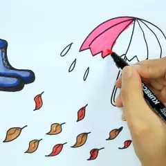 Jak narysować parasol w prosty sposób – krok po kroku z ilustracjami