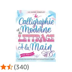 Guide complet pour apprendre à comment décorer une lettre avec la calligraphie moderne et le lettrage à la main. Idéal pour débutants.