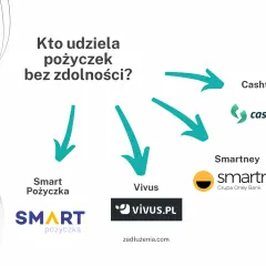 Kto udziela pożyczek bez zdolności? Sprawdź oferty Smart Pożyczka, Vivus, Cashero i Smartney.
