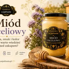 Miód faceliowy z Pasieki u Jędrusia: łagodny smak, jasny kolor. Odkryj jego właściwości przed zakupem.