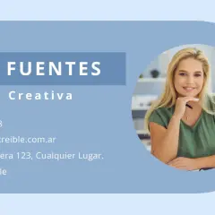 Firma de correo electrónico de Elena Fuentes, Directora Creativa. Incluye teléfono, email y redes. Ejemplos de firmas profesionales.