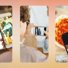 Różne ujęcia do zdj na prof: wazonik, marynarka na manekinie, pizza.