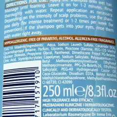 Składniki szamponu zawierają pirokton olaminy, który pomaga w walce z problemami skóry głowy.