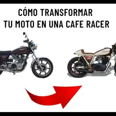 Transforma tu moto en una cafe racer. De una Yamaha clásica a una cafe racer personalizada, ¡el estilo es inconfundible!