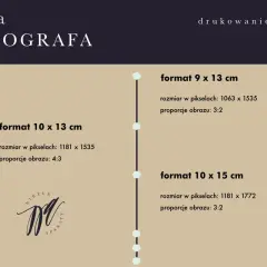 Ściąga fotografa: różne formaty zdjęć, ich rozmiary w pikselach i proporcje obrazu.