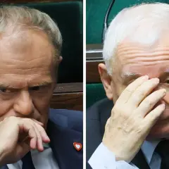 Dwaj politycy w Sejmie, jeden z serduszkiem, drugi zmartwiony. Kiedy skończą się rządy PiS?