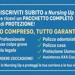 Nursing Up offre un pacchetto completo di protezione per infermieri, inclusa RC Professionale e assicurazione vita. Proteggi carriera e vita privata.