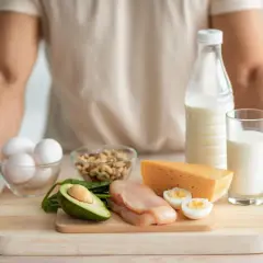 Produkty bogate w wapń: mleko, ser, jajka, orzechy, awokado. Zapobiegaj niedoborowi wapnia, jedząc zdrowo.