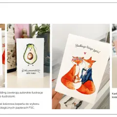 Kartki ślubne: toster z tostami, awokado, lisy w garniturze, bukiet z butelką wina. Co napisać na kartce ślubnej? Wybierz oryginalną ilustrację!
