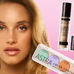 Scopri come capire il colore del correttore online con la palette Astra Color Corrector e il correttore Long Stay.