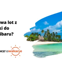 Ile się leci na Zanzibar? Tropikalna plaża z palmami i turkusową wodą zaprasza na wymarzone wakacje.