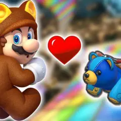 Mario im Tanuki-Kostüm und ein Teddybär-Kart – die beste Mario Kart 8 Deluxe Combo für süße Siege!