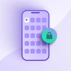 Telefon z ikoną kłódki symbolizującą bezpieczeństwo, idealny do ochrony danych na Androidzie.