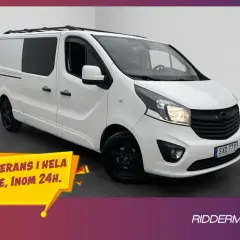 Vit Opel Vivaro, redo för leverans i hela Sverige inom 24h. Inga problem med denna bil!