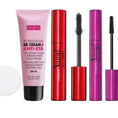 Kosmetyki Pupa: BB Cream Anti-Eta, tusze Vamp! Sexy Lashes i Lash Extender, Shock Plump. Warto kupić dla pięknego makijażu.