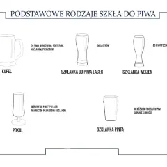 Kufel, pokal, szklanka do piwa lager, weizen i pinta – różne pokale do piwa na różne okazje.
