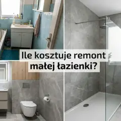 Przed i po metamorfozie łazienki. Sprawdź, ile kosztuje remont małej łazienki i jak uzyskać efekt wow.