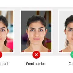 Photo de permis de conduire : fond uni et éclairage correct pour une photo d'identité réussie.
