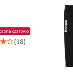 Czarne spodnie Kempa dla dzieci, idealne na treningi bramkarskie.