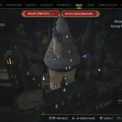 Mapa Hogwartu z gry Hogwarts Legacy. Widok na Wielkie Schody, gdzie odkrywasz tajemnice zamku.