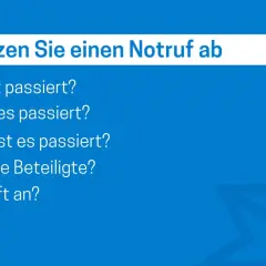 So setzen Sie einen Notruf ab: Was, wo, wann, wie viele Beteiligte und wer ruft an? Wichtige Infos für den Tag des Notrufs.