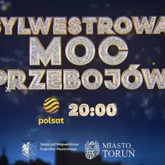 Sylwestrowa moc przebojów na Polsacie o 20:00. Złote litery i fajerwerki zapowiadają niezapomnianą noc.