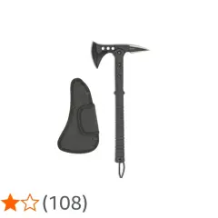 Hacha táctica Albainox con funda. Ideal para supervivencia y actividades al aire libre.