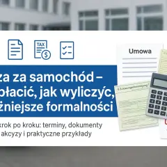Akcyza za samochód: poradnik o formalnościach, terminach i obliczeniach. Urząd skarbowy i dokumenty.