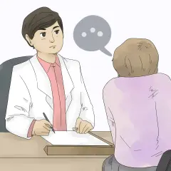 Medico ascolta paziente. Conversazione su come capire se un figlio è gay.