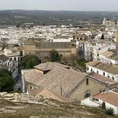 Vista panorámica de Aguadulce, con sus tejados de teja árabe y edificios blancos. Un lugar ideal para descubrir qué hacer en Aguadulce.