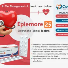 Eplenocard (Eplerenone 25mg) w leczeniu niewydolności serca. Pomaga obniżyć ciśnienie i chroni serce.