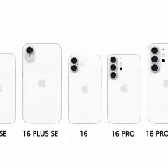 Porównanie modeli iPhone 16: SE, Plus SE, 16, Pro i Pro Max. Różnice w wymiarach i układzie aparatów.