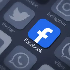 Ikony aplikacji na telefonie, w tym Facebooka. Dowiedz się, jak odzyskać konto na FB na telefonie, gdy zapomnisz hasła.