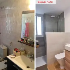 Reforma baño pequeño: antes y después | Ideas, costes y diseño experto