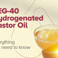Żelowa konsystencja PEG-40 Hydrogenated Castor Oil w szklanej miseczce. Dowiedz się wszystkiego o tym składniku.