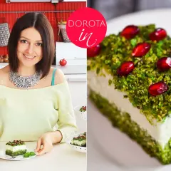 Dorota prezentuje sprawdzony przepis na leśny mech – zielony deser z pistacjami i granatem.