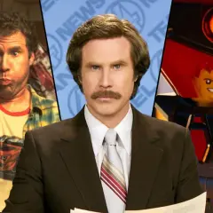 Will Ferrell i hans ikoniska roller i filmer som Anchorman och The Lego Movie.