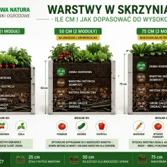 Warstwy w skrzyniach: ziemia, kompost, materia organiczna, gałęzie. Dowiedz się, czym wypełnić podwyższone grządki, by zapewnić optymalne warunki dla roślin.
