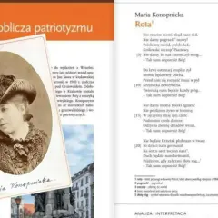Portret Marii Konopnickiej, autorki "Roty", pieśni protestu i patriotyzmu, która stała się symbolem oporu.