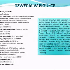 Szwecja: stolica Sztokholm, monarchia konstytucyjna, demokracja. Gęstość zaludnienia 19-22 os/km².