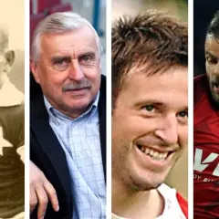 Czterech legendarnych piłkarzy, w tym najlepsi strzelcy w historii piłki nożnej, od lat 20. XX wieku do współczesności.