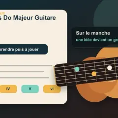 Apprenez les accords de Do Majeur à la guitare, de la gamme do ré mi fa sol la si do, sur le manche. Une idée devient un geste.